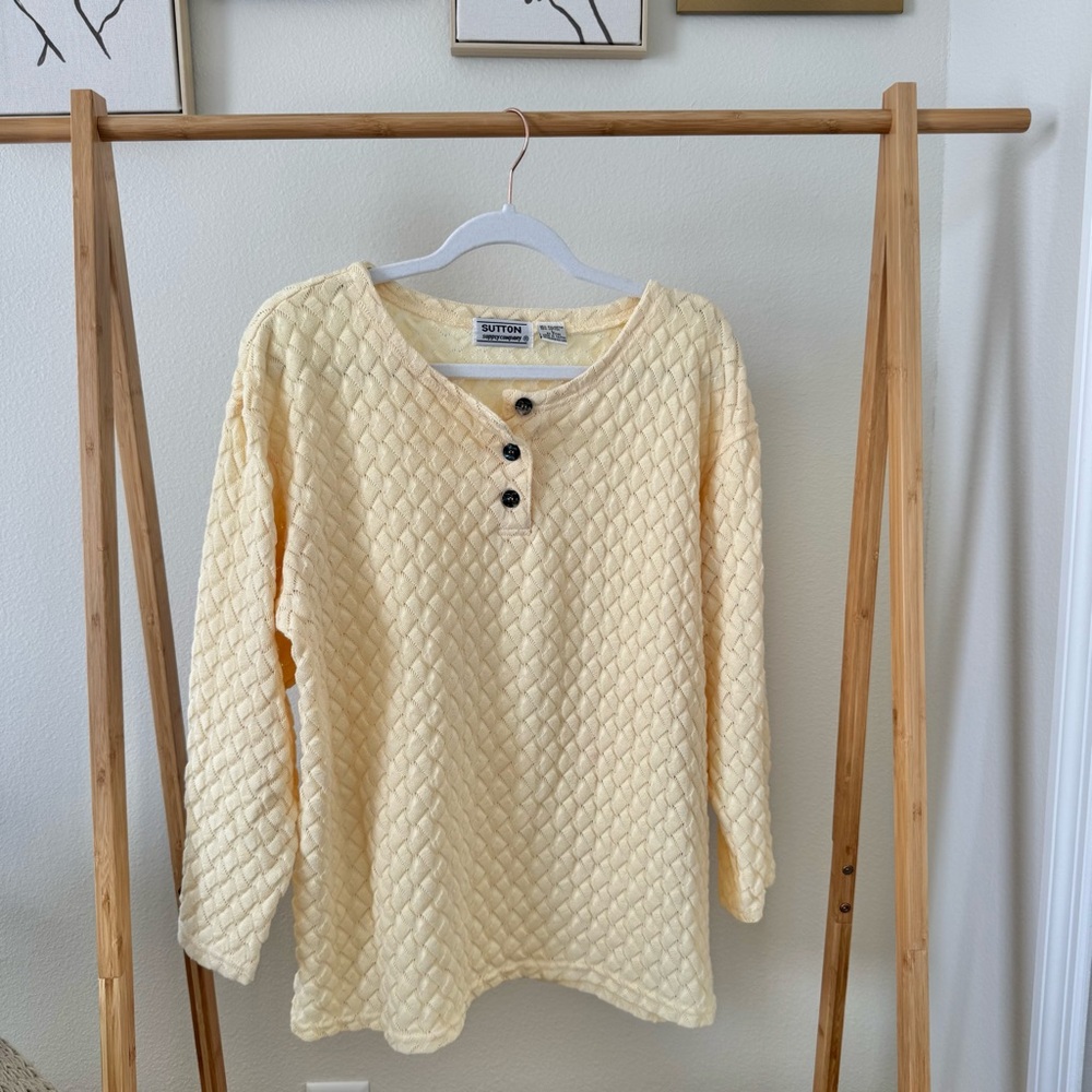 Vintage Butter Yellow Sweater